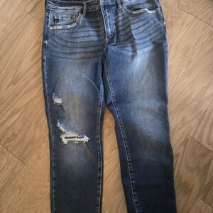 KanCan Blue Skinny Distressed Jeans